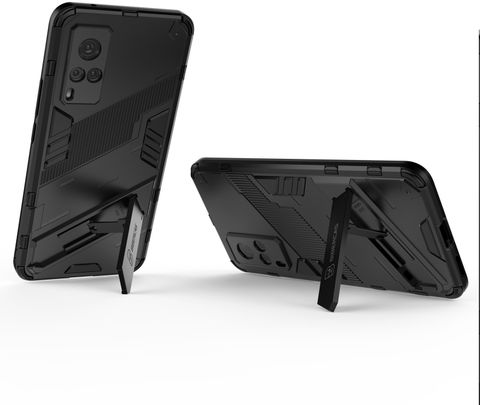 SPL Shock Proof Back Cover for Vivo X60 (Black) - Image 4