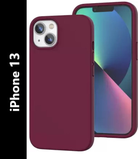 Midos Back Cover for iPhone 13, Silicone with Full Protection Soft