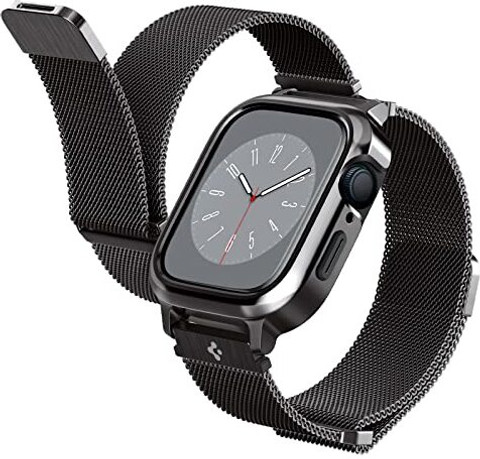 Spigen Metal Fit Pro Bumper Case for Apple Watch Series 8/7/6/5/SE