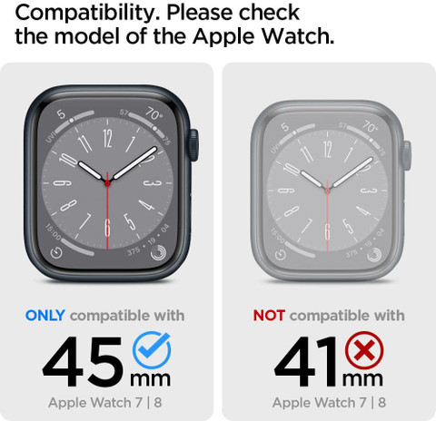 Spigen Thin Fit Bumper Case for Apple Watch and (45mm