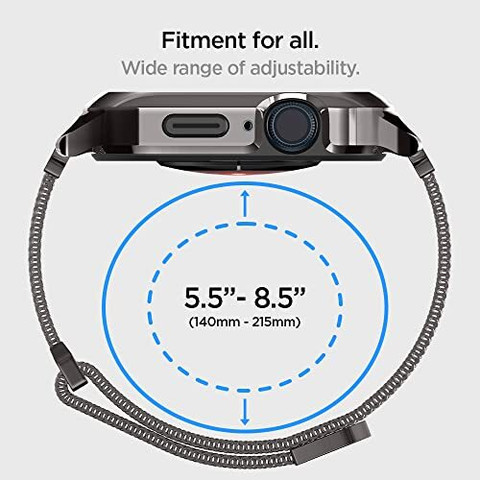 Spigen Metal Fit Pro Bumper Case for Apple Watch Series 8/7/6/5/SE