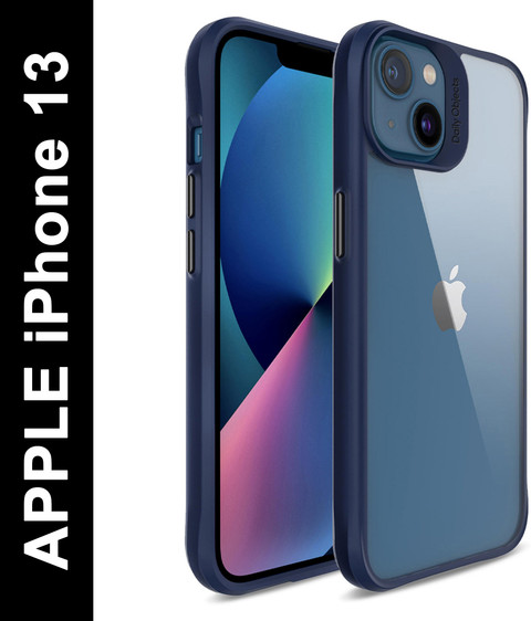 DailyObjects Blue Hybrid Clear Back Cover for APPLE iPhone 13
