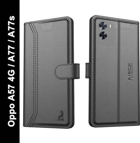 AIBEX Flip Cover for Oppo A57 4G (2022) Oppo A77S Oppo A77