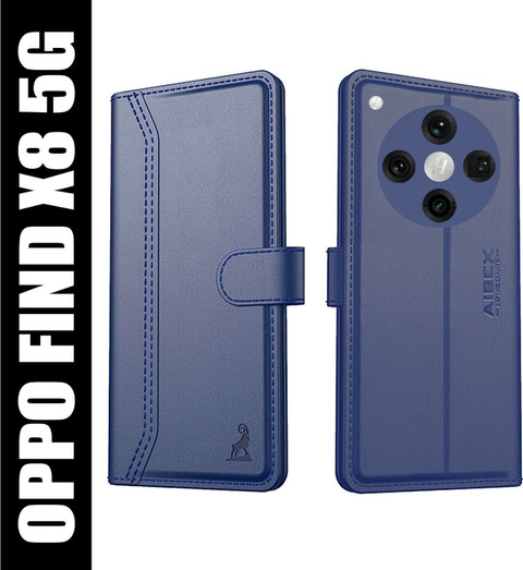 AIBEX Flip Cover for Oppo Find X8 5G|Premium Leather Finish