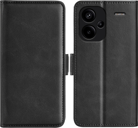 FTRONGRT Cover per Xiaomi Redmi Note 12 Pro 4G, con Slot per Schede, Staffa, Magnetico, PU Portafoglio Flip Cover Custodia per Xiaomi Redmi Note 12 Pro 4G. (Rosso