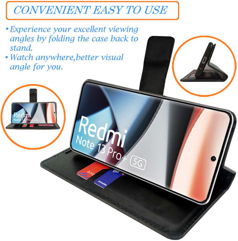 Per Xiaomi Redmi Note 13 Pro Plus 5G Custodia Note13 5G Flip in pelle