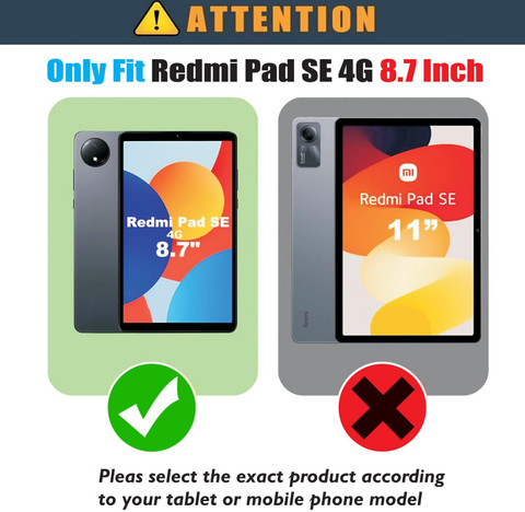 Cutesy Flip Cover for REDMI Pad SE 4G 4 GB RAM 64 GB ROM 8.7 Inch