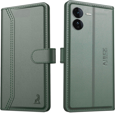 AIBEX Flip Cover for IQOO Z9 5G|Premium Leather Finish | Magnetic