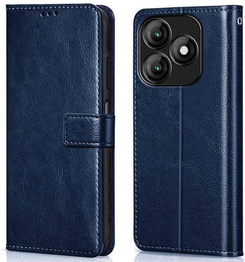 Leather Folio Cover per TCL 205, Custodia in Pelle PU Magnetica Libro