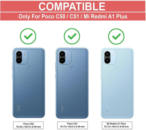 AIBEX Flip Cover for Redmi A2 Plus Poco C51 Poco C50 Redmi