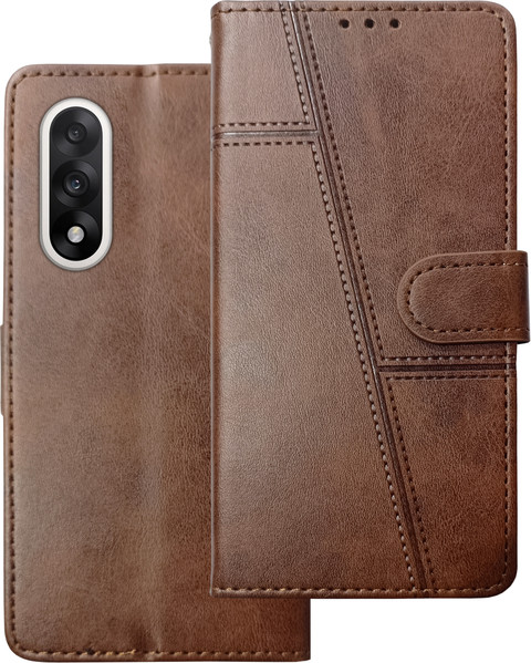 SUPER-ME Flip Cover for OnePlus Nord 5G Leather Finish Folio Stand  Cover with Card Slot Magnetic Lock