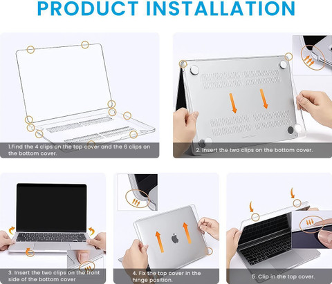 Zorbes Front Back Case for Laptop Cover Inch MacBook Air M1