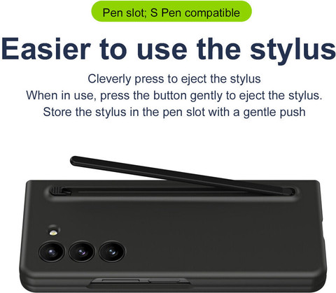 FIEUSCHE Back Cover for Samsung Galaxy Z Fold Phone Case with