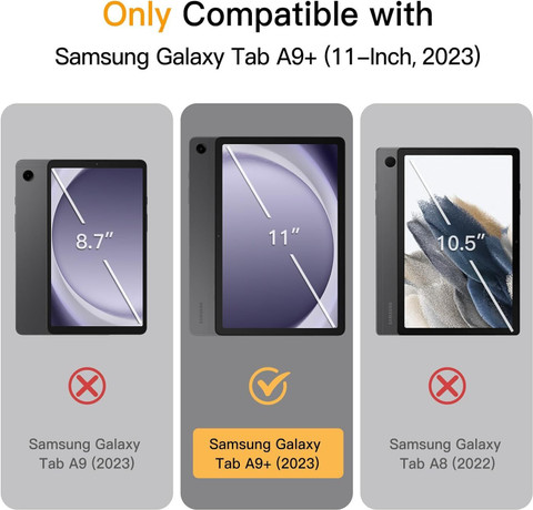 ALMOC Front & Back Case for Samsung Galaxy Tab A9 Plus / A9+ (SM