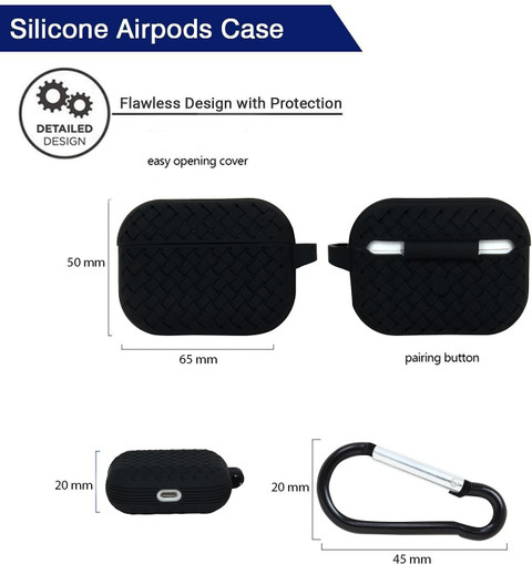 COVERHUB Back Cover for Apple Airpods Pro 1st Gen, 2nd Gen