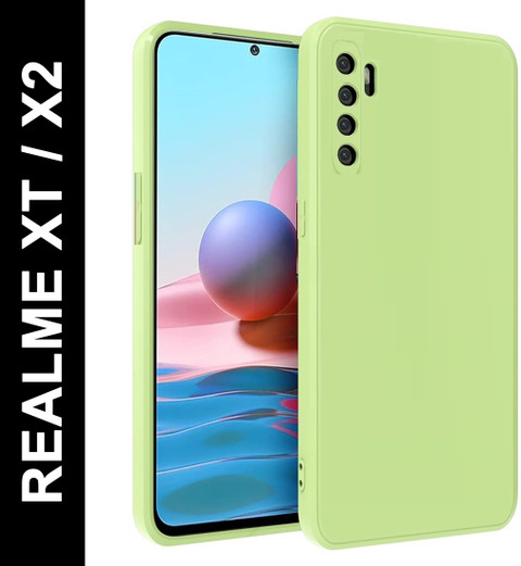 Wellchoice Back Cover for REALME XT, REALME X2 Liquid Silicone
