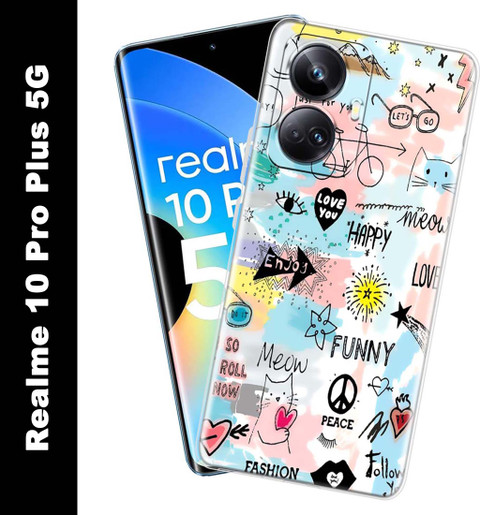 Fashionury Back Cover for realme 10 Pro Plus 5G, realme 10 Pro+ 5G