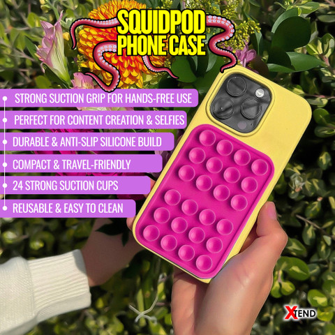 Suction Cup Hands Free Phone Case LENOK Silicone Suction Phone - Main Image