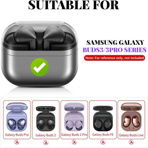 Zorbes Protective Case for Samsung Galaxy Buds 3, Samsung Galaxy