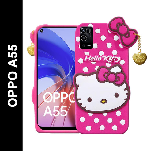 WEBKREATURE Back Cover for Oppo A55, cute hello kitty case
