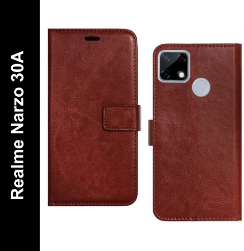 Spicesun Flip Cover for Realme C12|Narzo 20,30A|C25|C25s