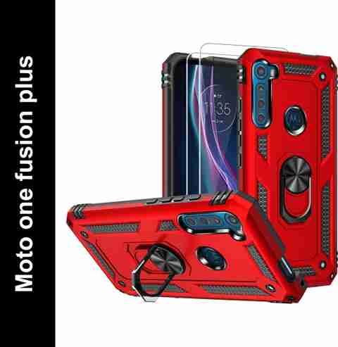 Jielangxin Custodia in Pelle per Motorola Moto One Fusion+ XT2067-1 XT2067-2 XT2067-3 / Moto One Fusion Plus, Custodia Case Cover Red