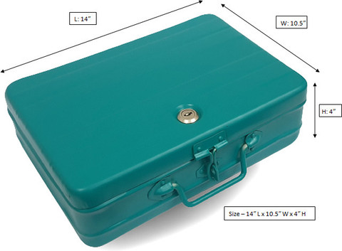 JAYCO Documents Locker A4 Cash Box Metal - 14