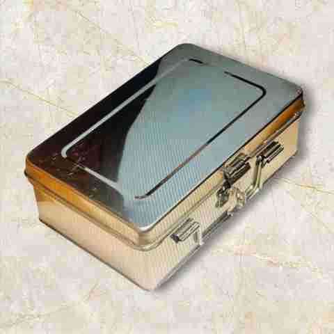 JAYCO Stainless Steel Bank Locker Box Cash Box Jewellery Box - Main Image