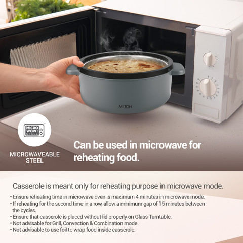 MILTON Micronova Gift Set of Inner Steel Casserole (380 ml/775 - Main Image
