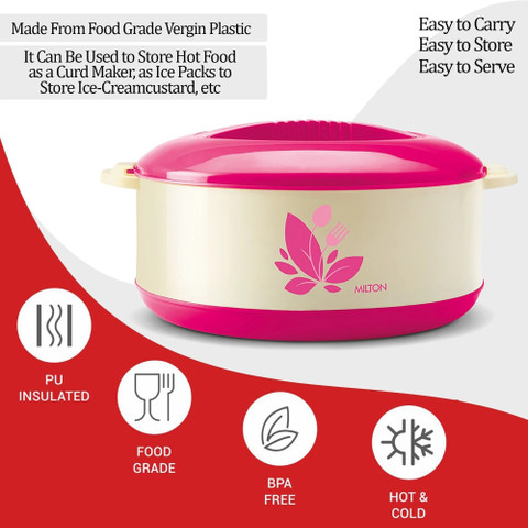 Insulated Casserole Ml1260 Beige MILTON New Orchid 1500, Pink