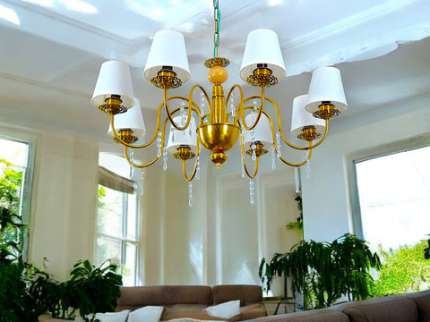 Prop It Up Light British Style Gold Antik Finish with Fabric