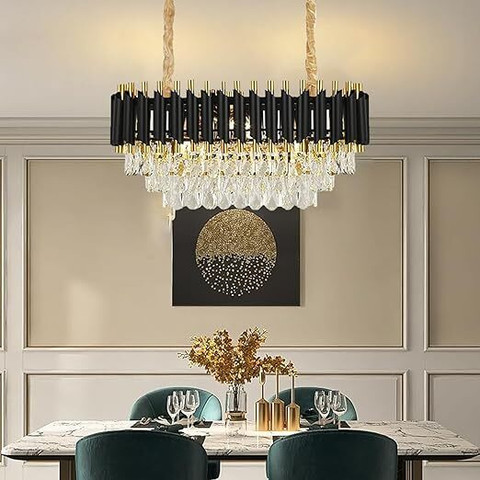 chandelierデスク SAVORADE Rectangle Crystal Chandelier600 * 300MM Chandelier