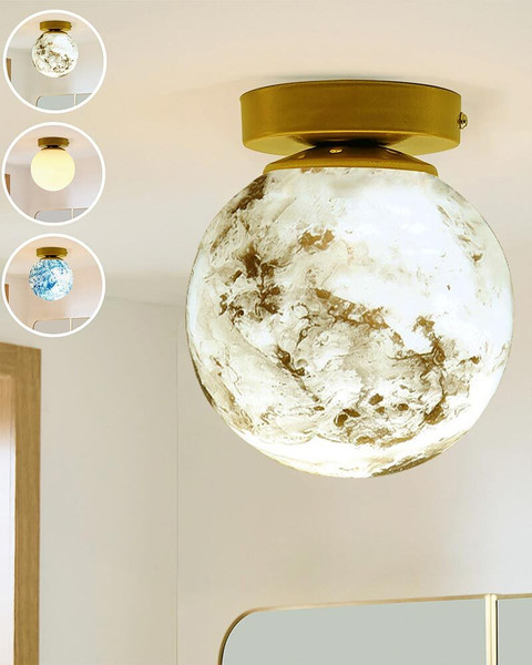 Homesake Mid Century Modern Bubble Flush Mount Ceiling Lighting