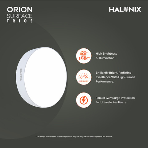 HALONIX 15W Orion 3-in-1 Color changing Surface Ceiling Light