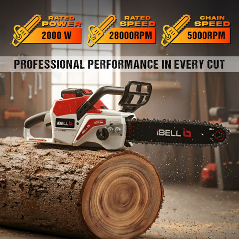iBELL IBL BS40-16 Cordless Brushless Chainsaw 40V, 2000W High