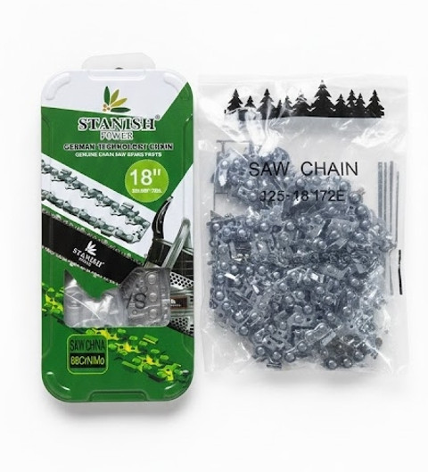LUCK INTERNATIONAL 18 Inch Chainsaw Chain Premium Heavy Duty Full