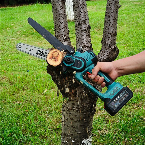 VICHAXAN Chainsaw Cordless Inch Cutting Area Wide Heavy Duty Battery  Powered Tree Trimming Branch Pruning Wood Cutting Cordless Chainsaw - Main Image
