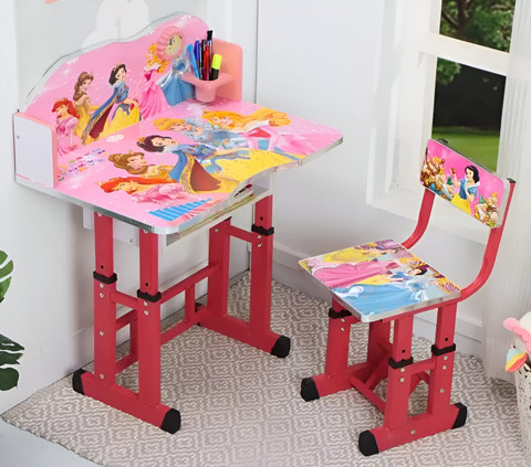 TOBY Kid's Study Table and Chair Height Adjustable