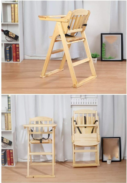 Hospitality Paulson Wooden Baby High chair with Tray for Toddlers