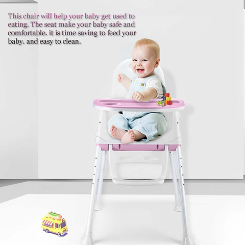 SYGA High Chair for Baby Kids, Safety Toddler Feeding Booster Seat