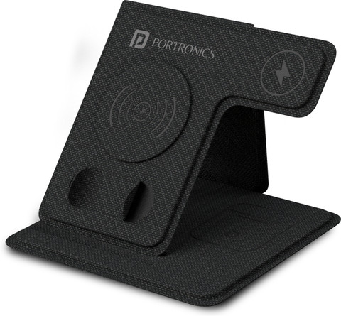 Portronics Freedom Fold 3 15W 3 in 1 Foldable MagSafe Compatible
