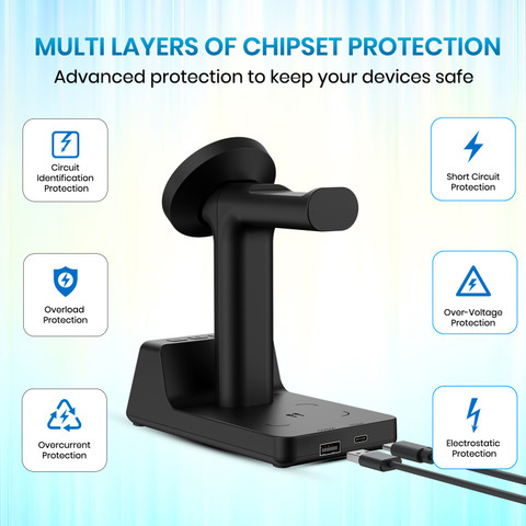 Portronics Bella 15W in Magnetic Wireless Charging Station