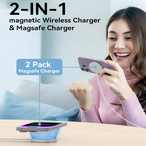 Muvit MagSafe Wireless Charger for iPhone 14 Pro Max, iPhone 14