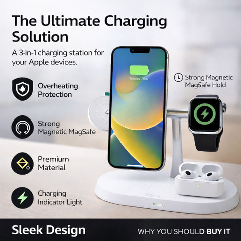charging station apple iphone charging mat