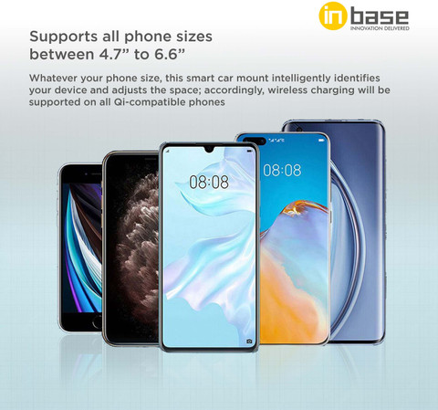 Inbase Snap Charge 15W Wireless Charger Car, Compatible with iphone and  Android Charging Pad