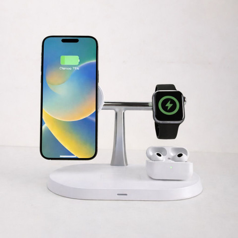 Wireless Charger For Iphone Apple Watch And Airpods Personica 3in1 Wireless Charger 23W MagSafe For IPhone AirPods IWatch  Charging Pad Price In India Buy Personica 3in1 Wireless Charger 23W  MagSafe For IPhone AirPods IWatch Charging Pad Online At