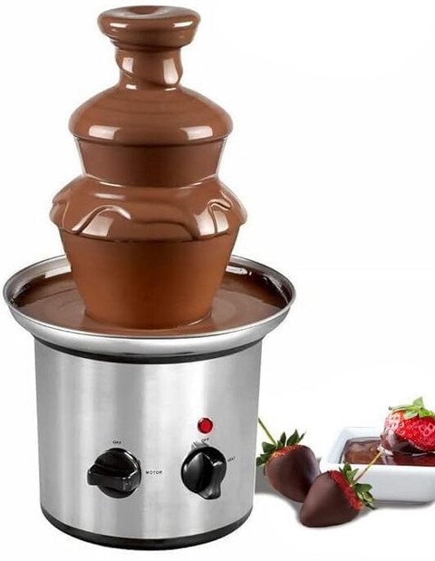 Hospitality Chocolate Fountain 170 watts and Durable Stainless Steel  Fondue, Silver Chocolate Fountain Maker