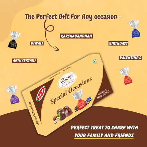 アルゴテルム　クレーム ソリューション ギフト 150g 4箱 MyFruit Coletto Creamz Special Occasions Celebration Chocolate Box
