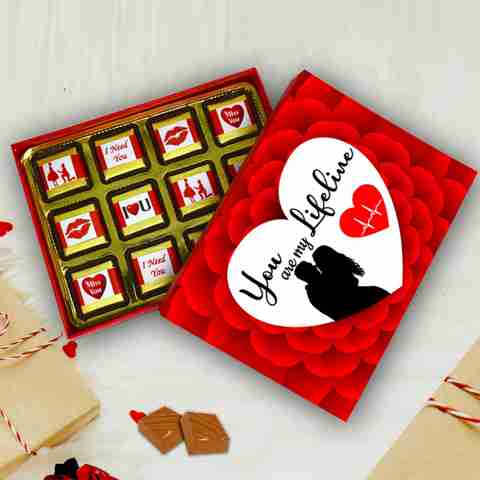 Midiron Chocolate Gift Box for Girlfriend, Wife, Boyfriend, Husband ...