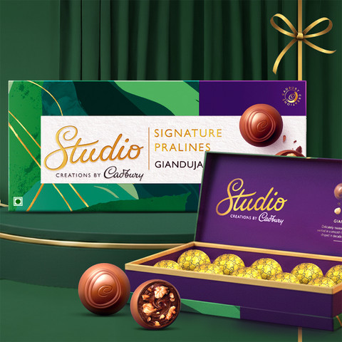 Cadbury Studio Signature Pralines Gianduja Hazelnut Chocolate Gift
